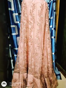 Elegant Peach Bridal Lehenga Choli shal &amp; duppata