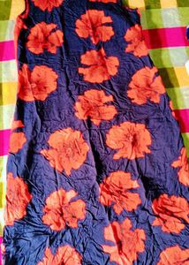 Orange Floral Top