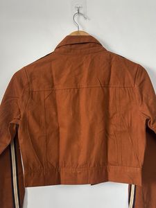 Trendy Brown Cropped Jacket