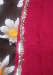 Beautiful Pink Suit With Hand Work Embroidery