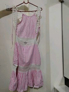 Striped Halter Dress
