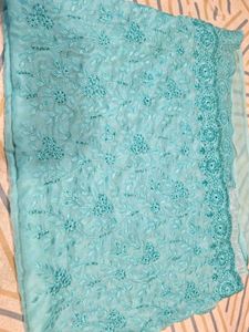 Pearl Work Heavy Saree