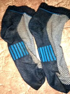 Blue Accent Athletic Socks