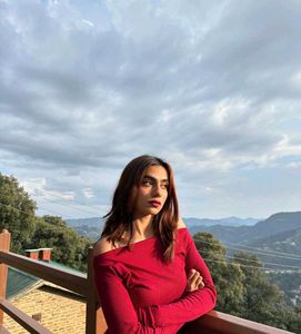 Red Assymetrical Top