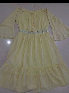 Off-Shoulder Midi Dress