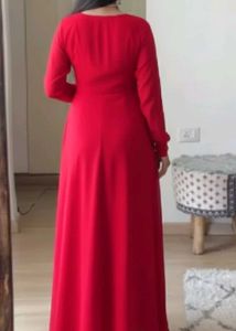 Elegant Red Ethnic Gown