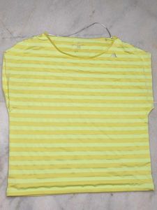 Striped Yellow Adidas Tee