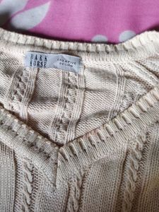 Cream Full Sleev Sweater