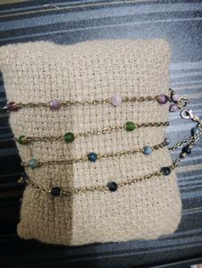 antitarnish semi precious bracelet