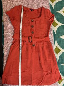 Casual Rust Dress