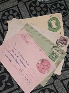 4 Vintage 1960s-1989s post letters