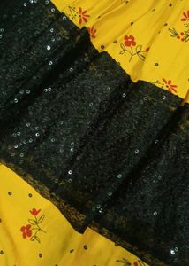 Floral Gold Frock