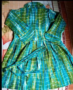 Green &amp; Blue Dress Cordset New