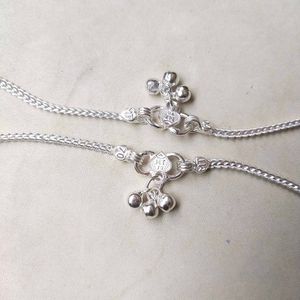 Pure Silver Chain Anklets पायल 1जोडि  For Women