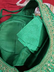 Green Embroidered Blouse