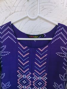 💜 Silk Kurta with Embroidery