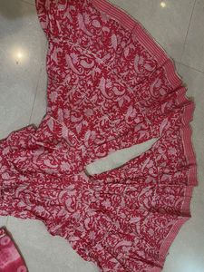 Elegant Pink Printed Sharara Set