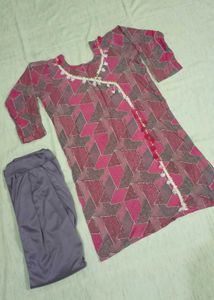 Short kurti with sharara