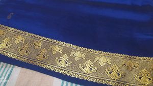 Violet Pattu Saree With Blouse