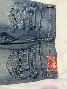 Embroidered Denim Jeans