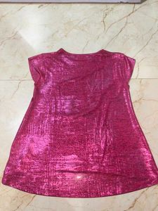 Shimmer Pink Party Top