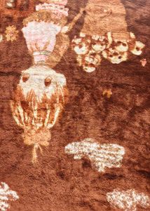 Brown Patterned Throw baby Blanket