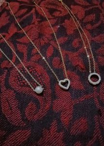 Elegant Gold-Tone Necklaces with Pearl &amp; Crystals