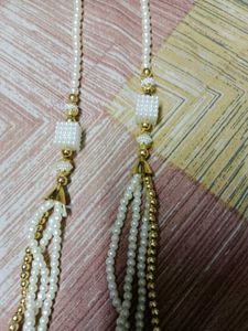 Pearl And Gold Tone Necklace