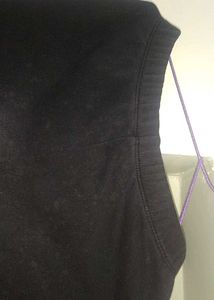 Navy Blue Cardigan And Black Trouser