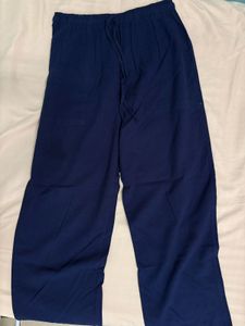Navy Blue Wide Leg Pants