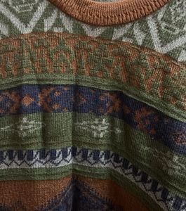 Vintage Japenese Patterned Sweater