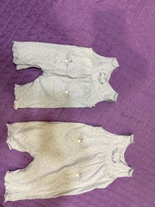 Set Of 2 Unisex New 3-6 Months Baby Romper