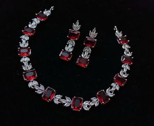 Cz Necklace Amd Earrings Set