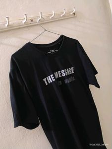 Zudio Black Graphic T-Shirt – “The Message is Subt