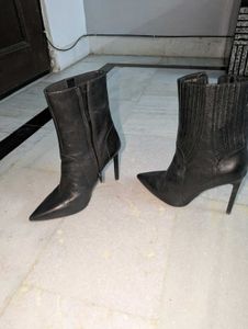pencil heel boots