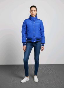 FASHION NOVA Blue Puffer Jacket