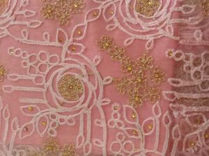 Pink  Embroidery Garara With Dupatta