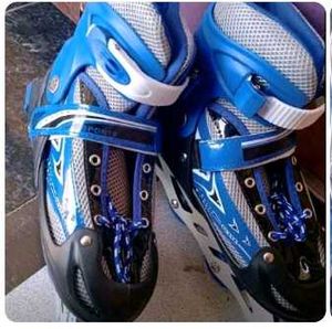 Blue Inline Skates Adjustable