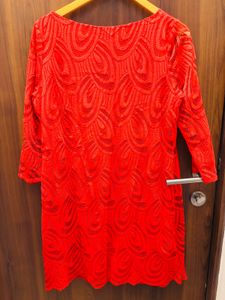 Stunning Red Lace Dress