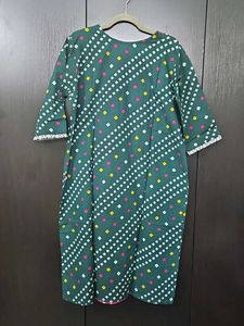 Ethnic Green &amp; Pink Kurta