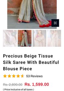 Elegant Pink &amp; Gold Embellished Saree