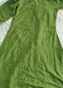 Green &amp; Gold Embroidered Salwar Kameez Suit