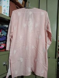 Short Chikankari Kurta