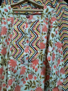 XL SIZE FLORAL PRINTED SUIT