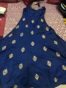 Elegant Blue Anarkali Kurta Set