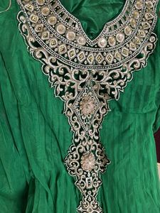Emerald Green Anarkali Dress