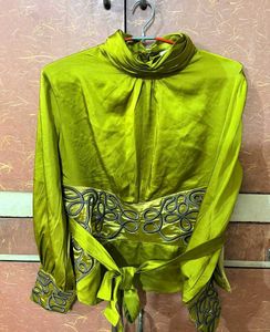 Elegant Olive Green Top