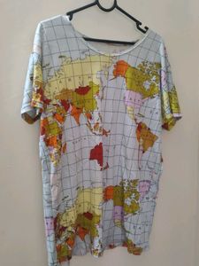 World Map Print Top