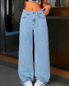 Wide Leg Denim Jeans