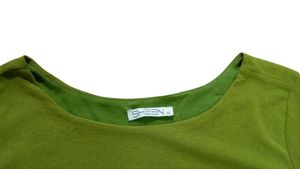 Olive Green 💚 With Black Very Stylish Top
